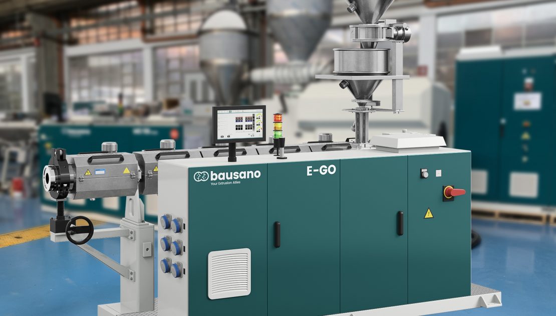 Bausano single-screw pipe extruder