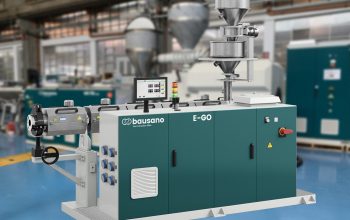Bausano single-screw pipe extruder